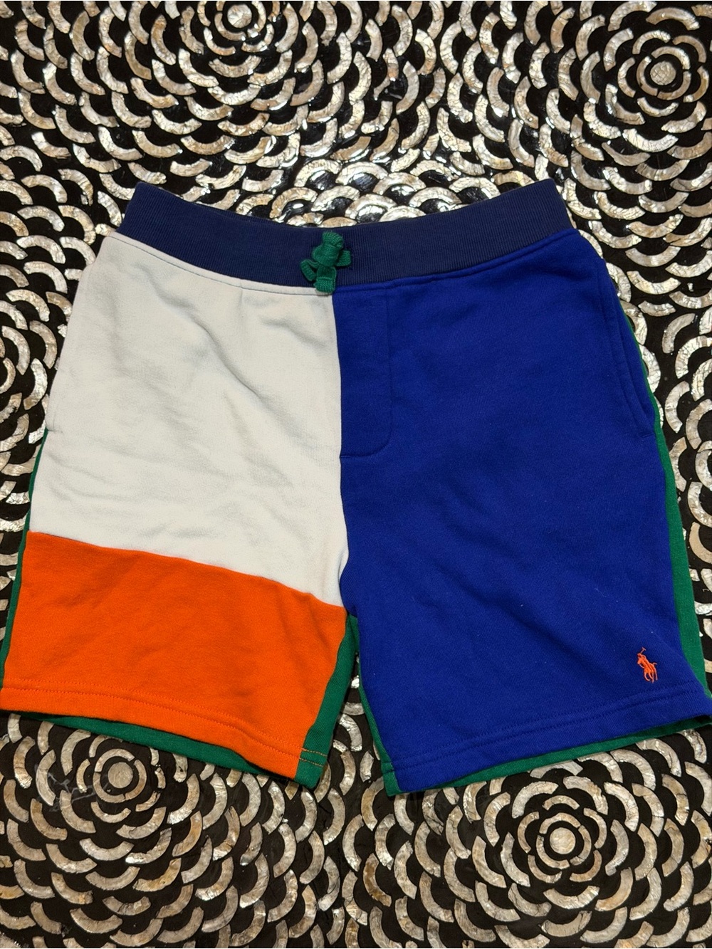 Polo by Ralph Lauren Colorblock Kids Shorts - Blue/White/Orange